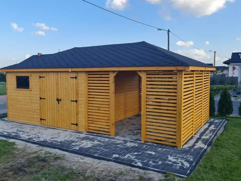 Domek narzędziowy z altaną