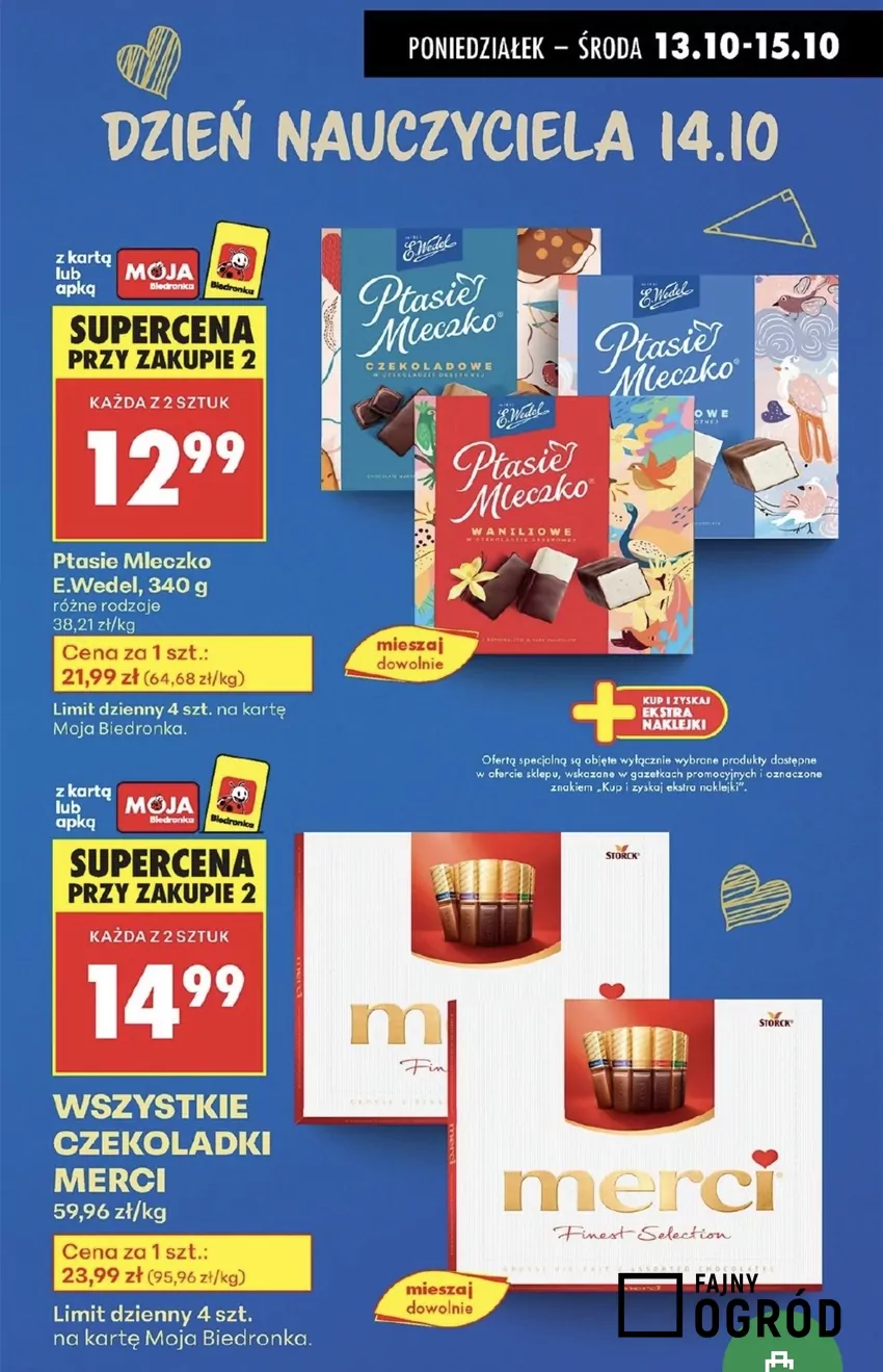 Jedno opakowanie jest tańsze aż o 9 zł, więc to duża zniżka Promocje w Biedronce
