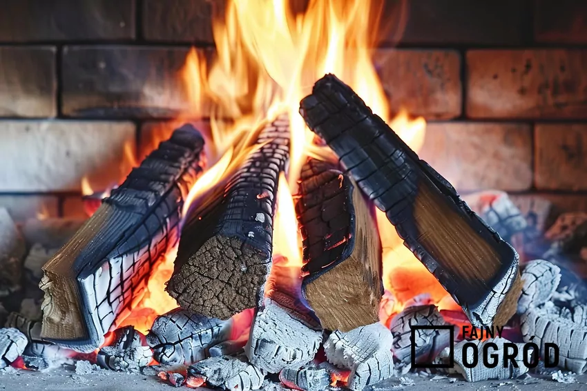 Bez właściwego wysuszenia i wysezonowania drewno kominkowe będzie miało niską wartość opałową Drewno palące się w kominku