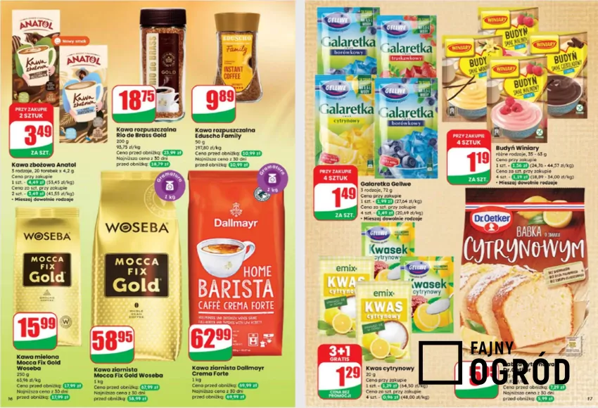 W promocji w Dino m.in. kultowe kawy Dino - gazetka