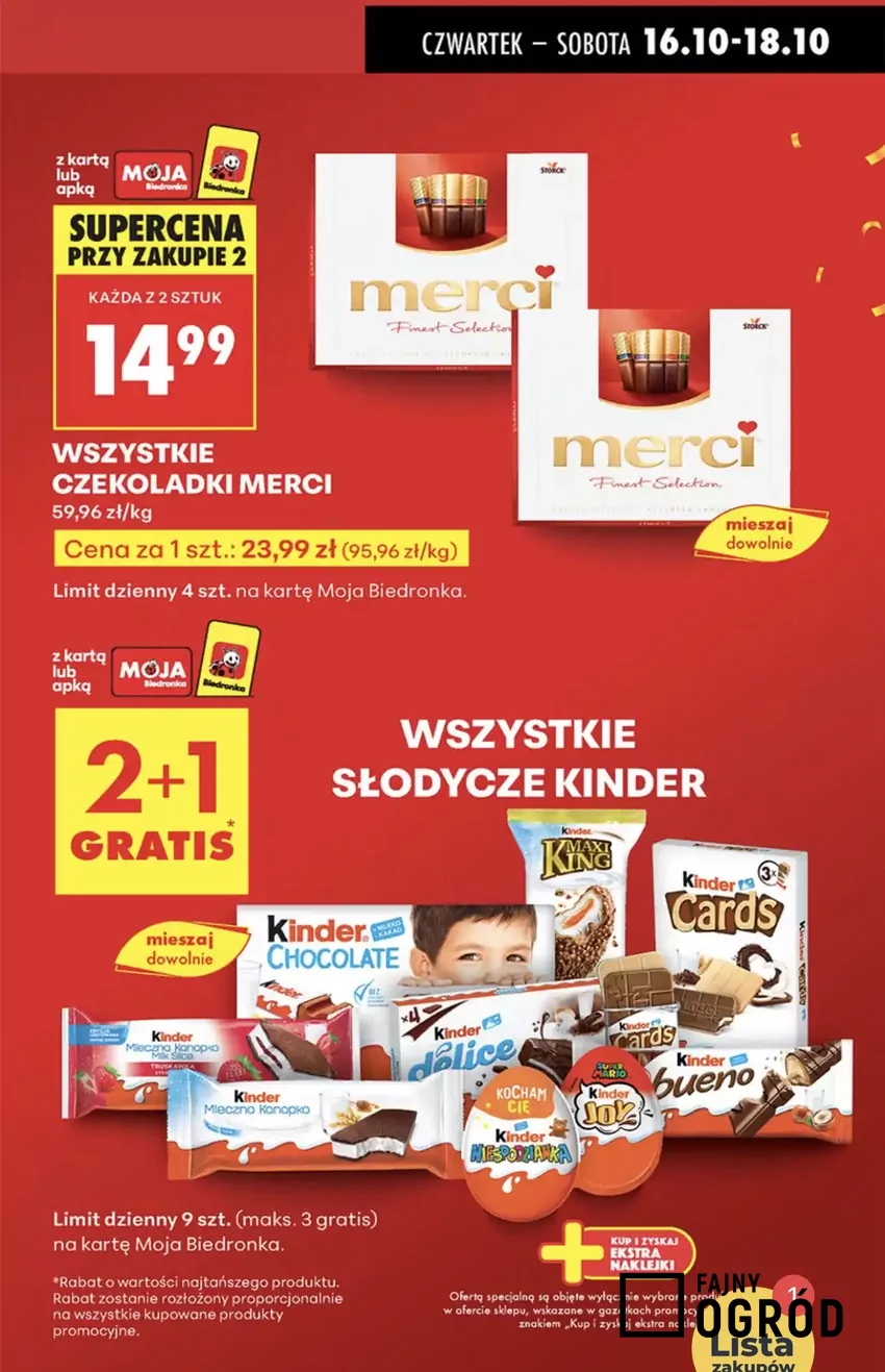 Limit jest wysoki, więc można dużo zaoszczędzić Promocje w Biedronce