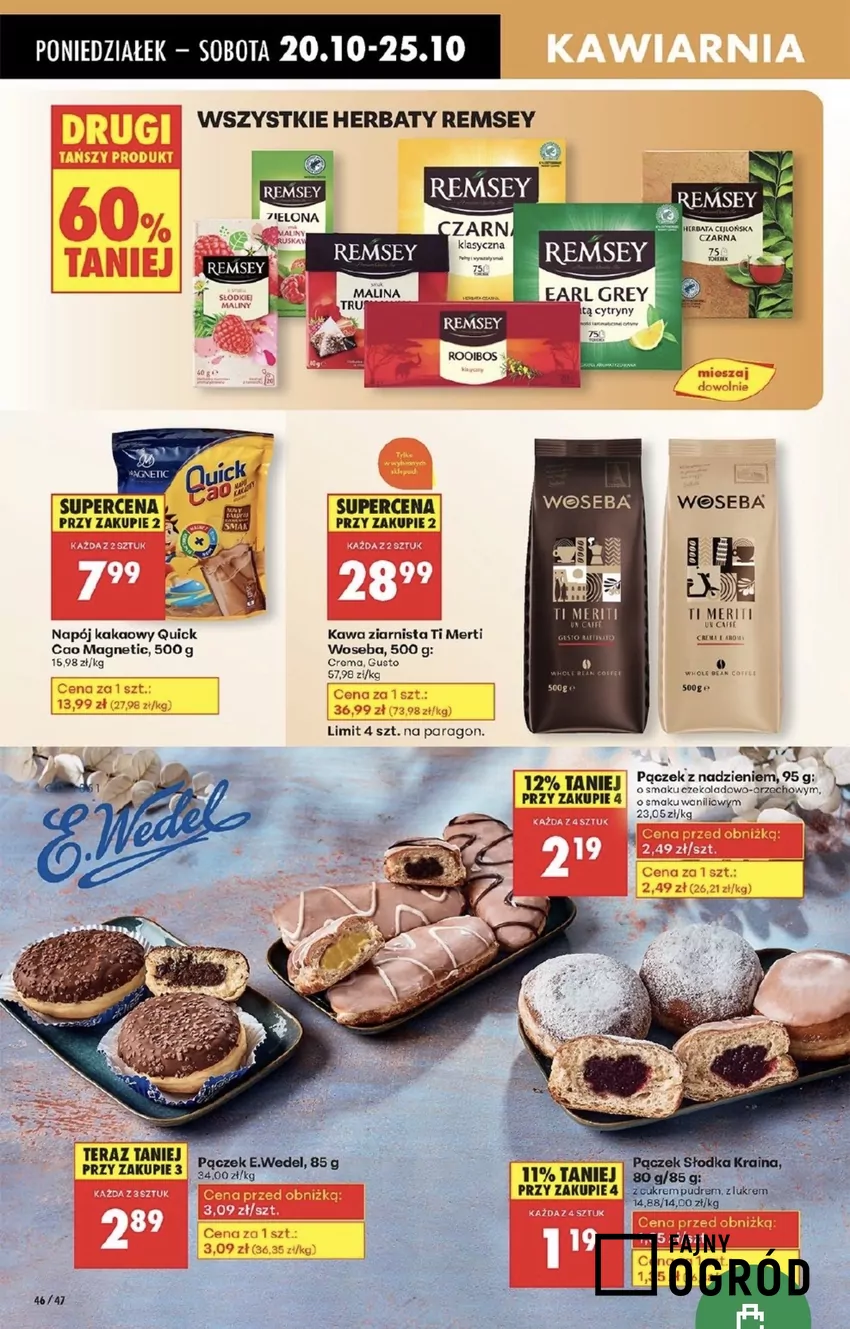 W tym tygodniu kupisz też herbaty Remsey z wysokim rabatem Promocje w Biedronce