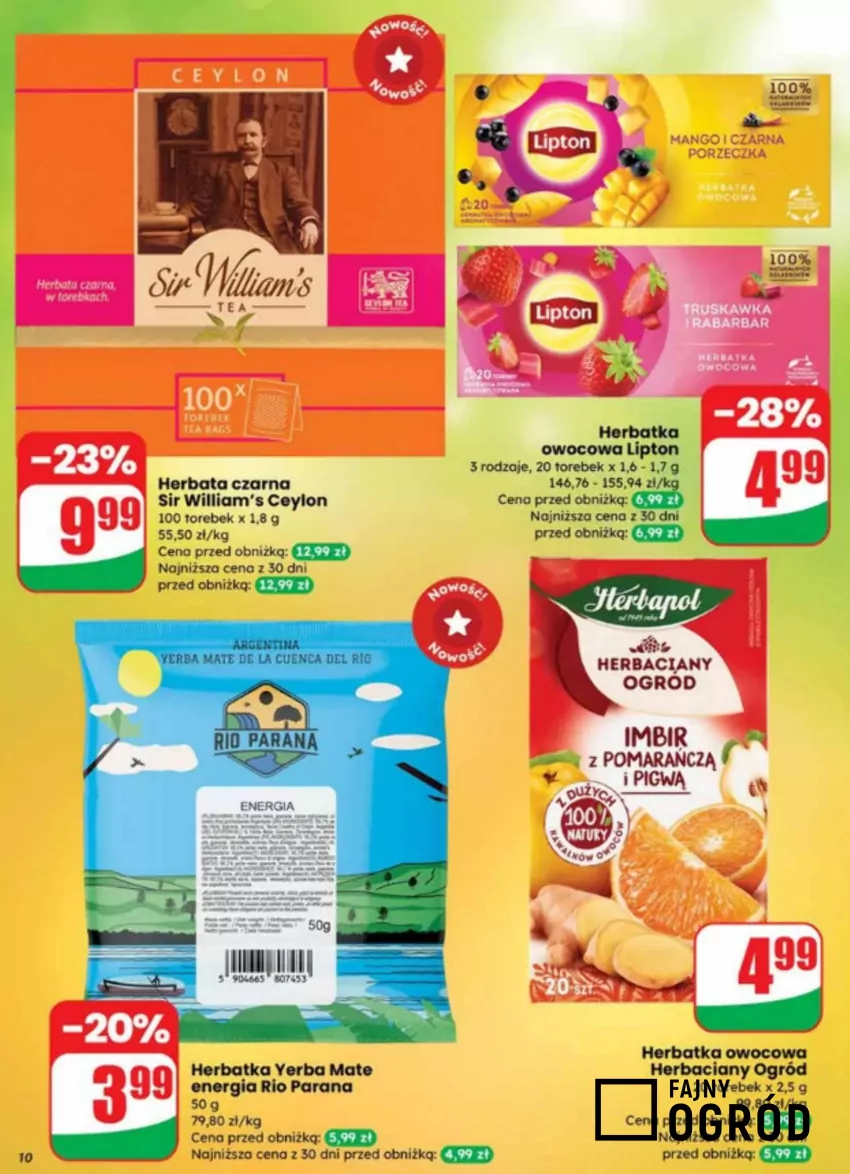 W promocji m.in. smaczne herbaty - do 28.10 Dino - gazetka