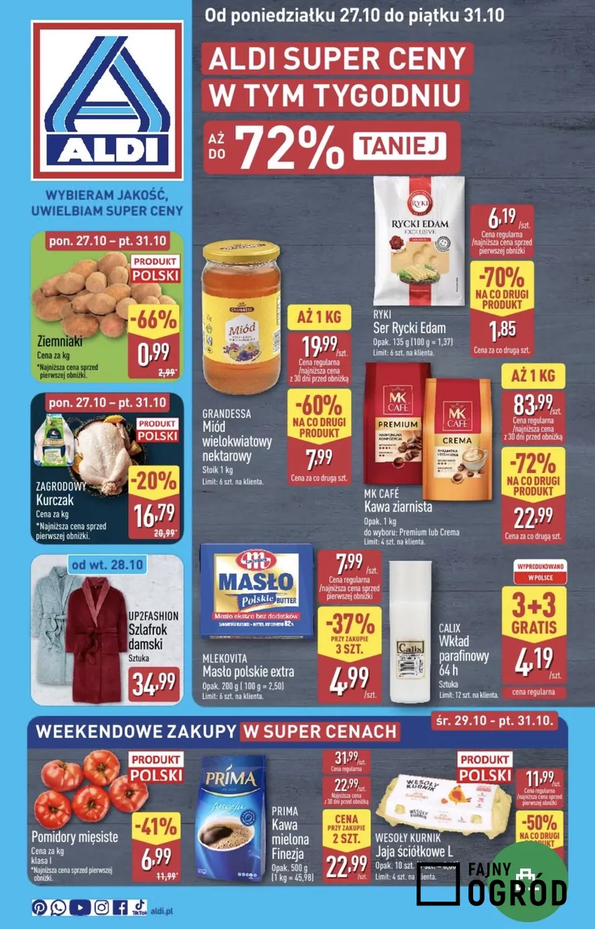 W tej gazetce jest wyjątkowo dużo ogromnych rabatów Promocje w ALDI