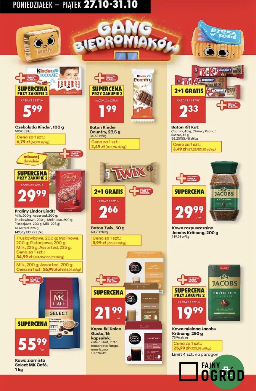 W promocyjnej cenie jest również kawa rozpuszczalna tej samej marki Promocje w Biedronce