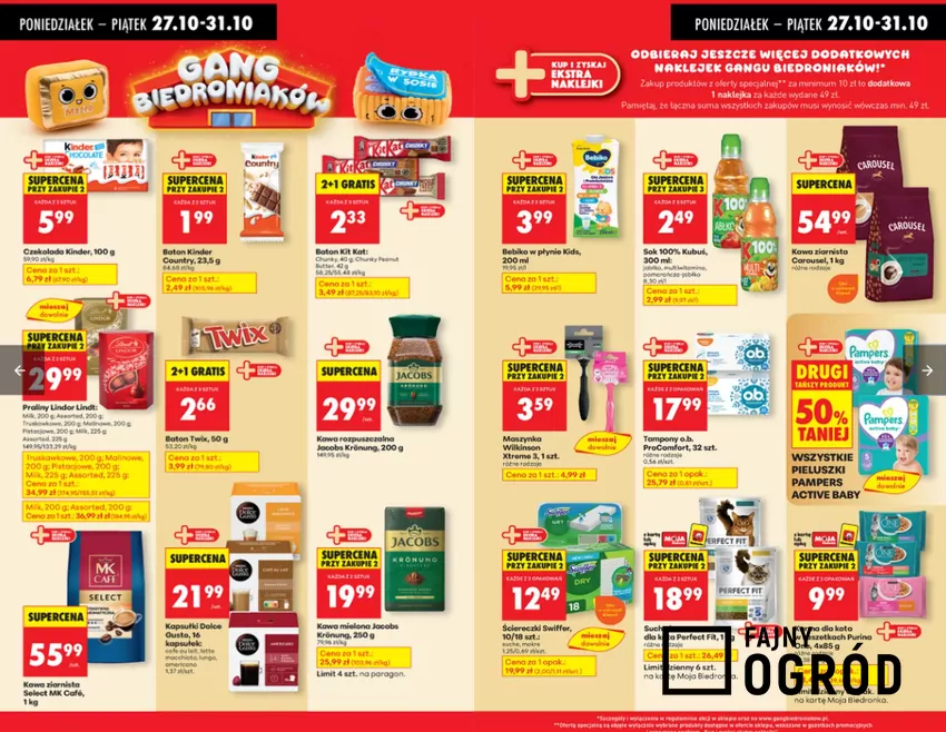 Duże obniżki cen pyszności w Biedronce Biedronka - gazetka