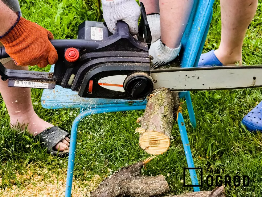 Pilarka elektryczna do cięcia drewna