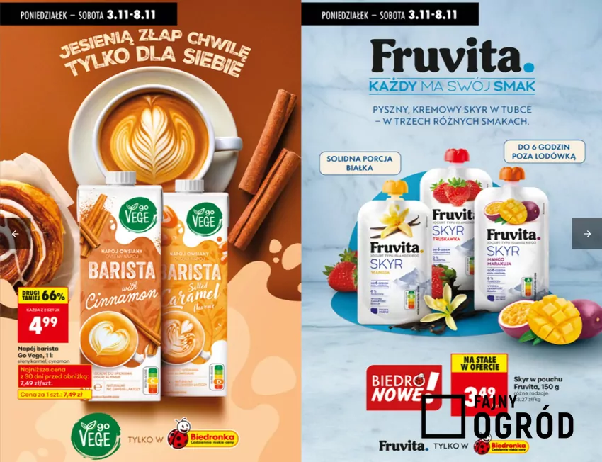 Ciekawe promocje w Biedronce - do 8.11 Biedronka - gazetka