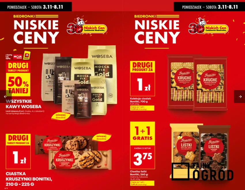 Genialne obniżki cen wielu popularnych produktów Biedronka - gazetka