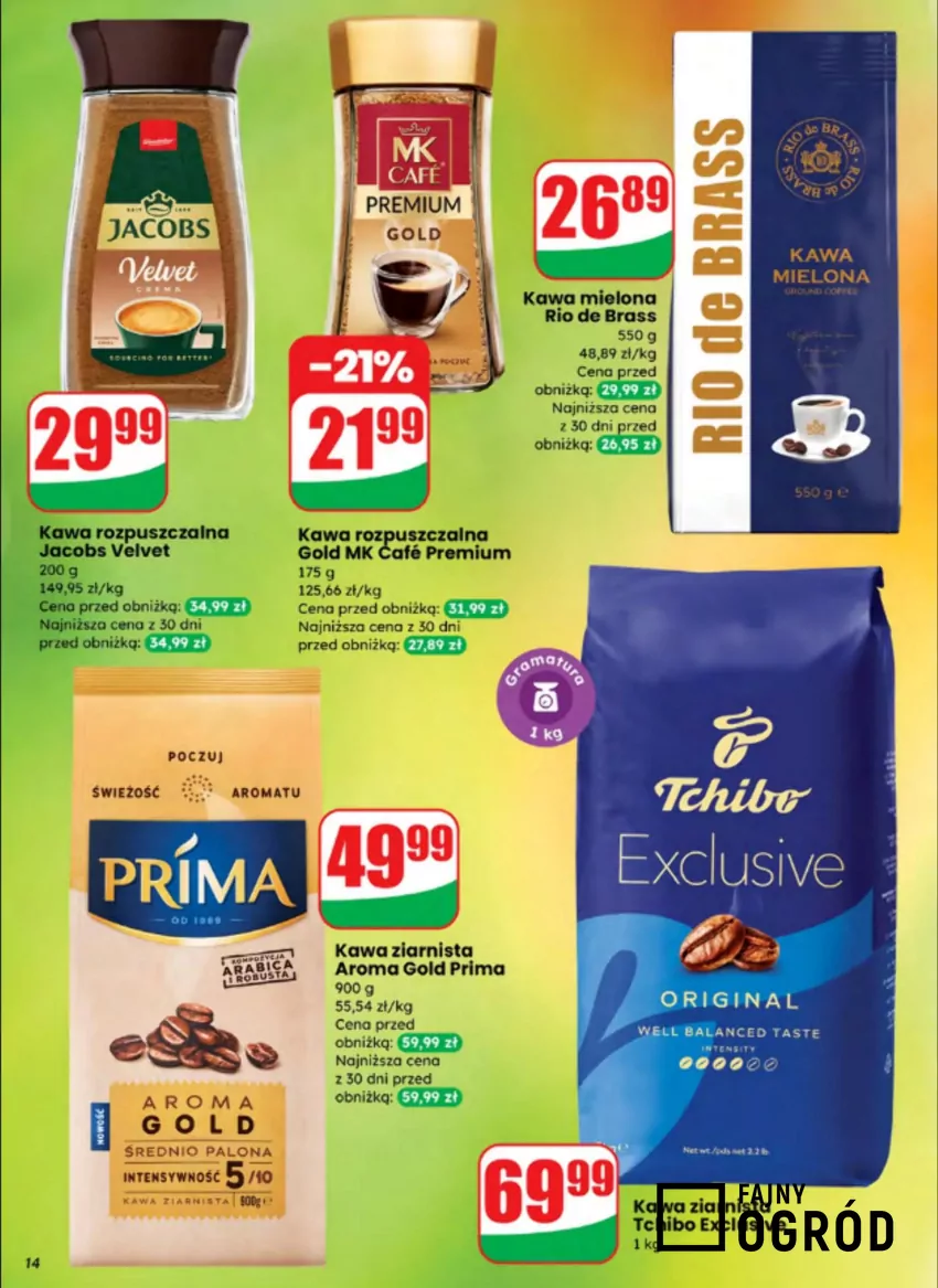 Kultowe kawy w rewelacyjnych cenach Dino - gazetka