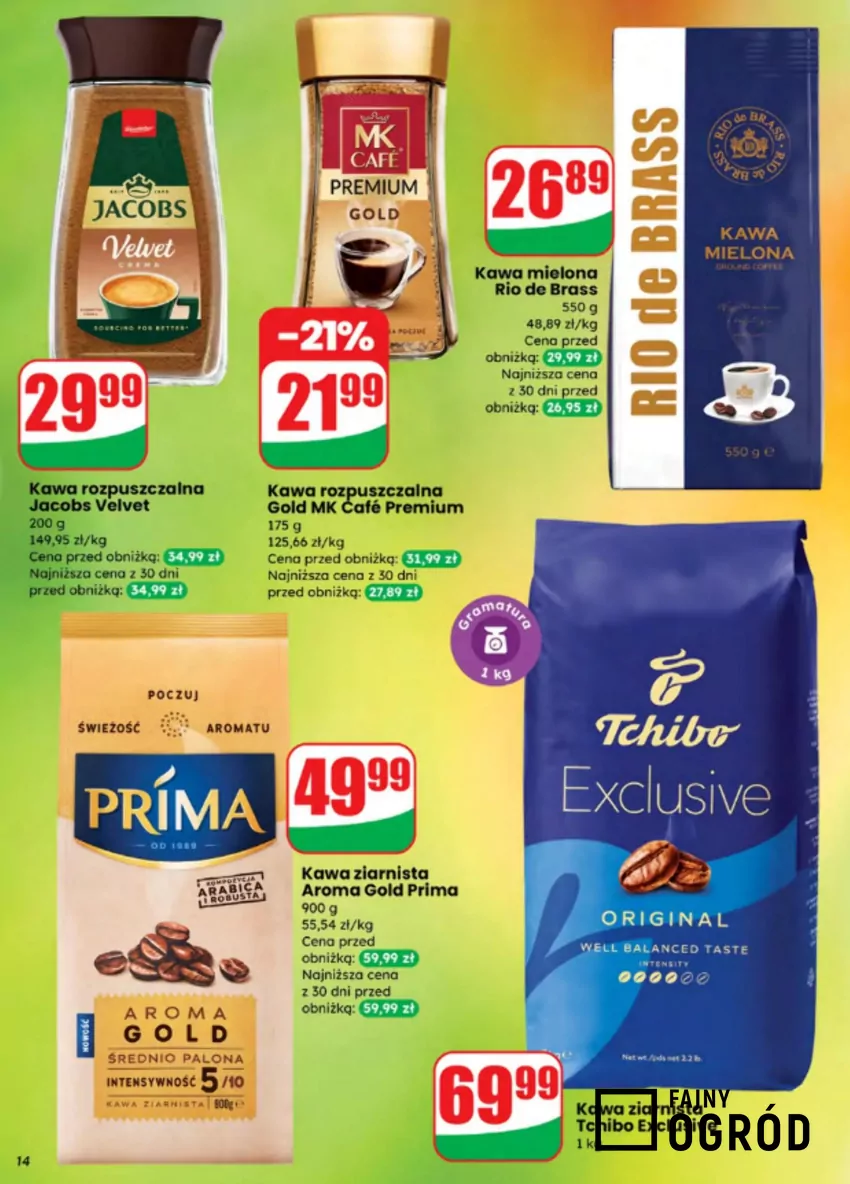 Genialne kawy w obniżonych cenach Dino - gazetka