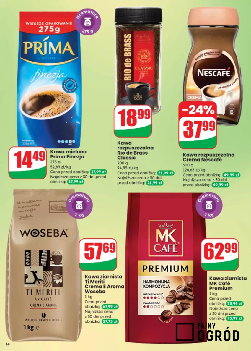 Genialne kawy w obniżonej cenie w Dino Dino - gazetka