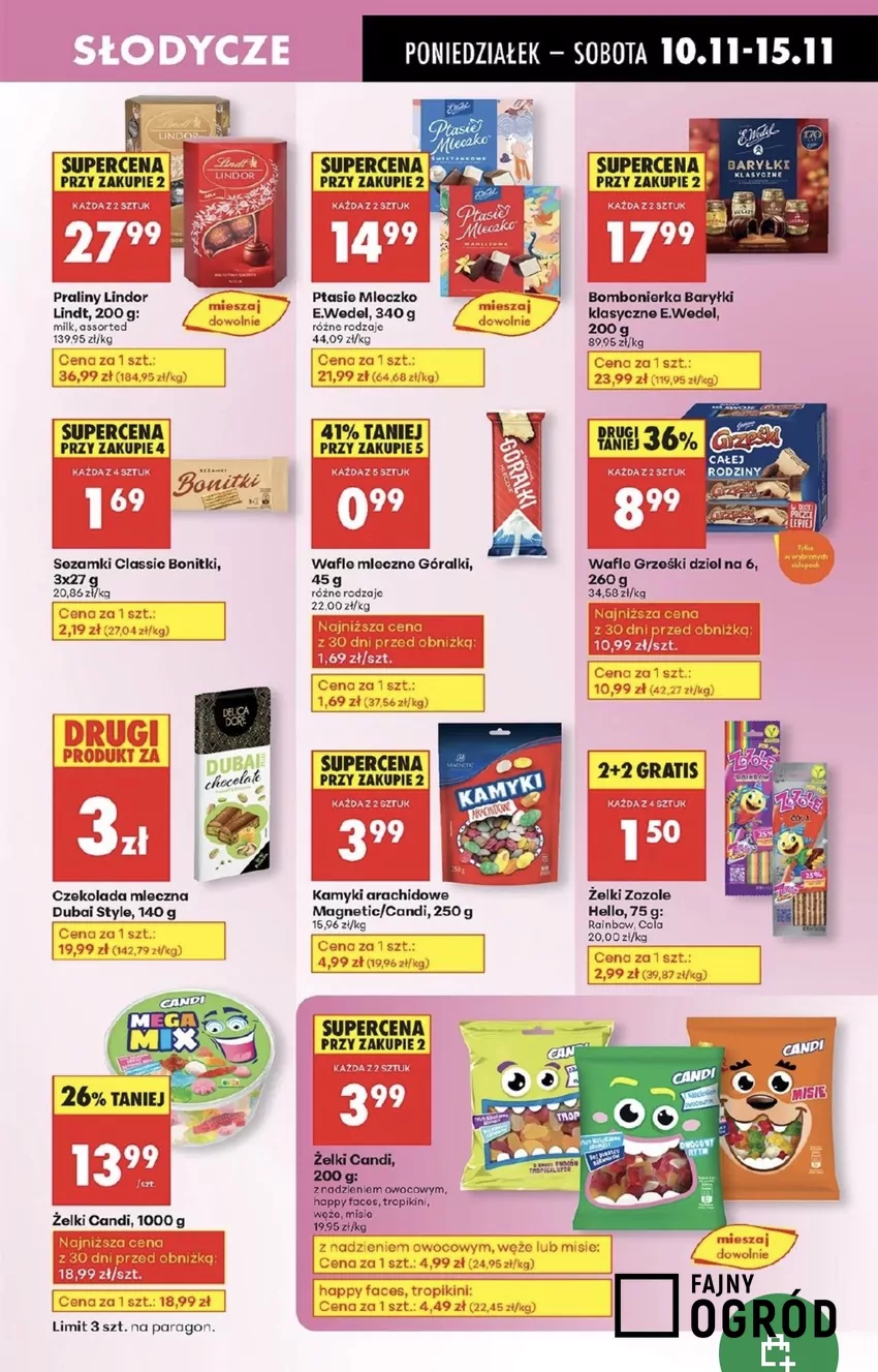 Super cena na ptasie mleczko - tylko 14,99 zł za pudełko Promocje w Biedronce