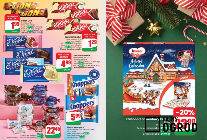 W promocji m.in. świetny kalendarz adwentowy od marki Kinder Dino - gazetka
