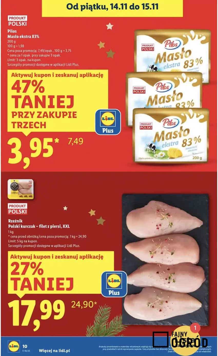 Filet z piersi kurczaka przeceniono o prawie 7 zł/kg! Promocje w Lidlu