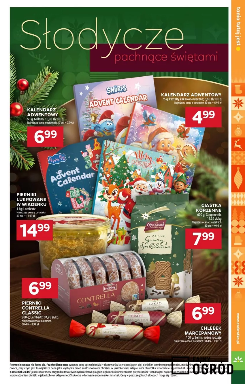 W Stokrotce słodycze na święta w mega cenach! Stokrotka - gazetka