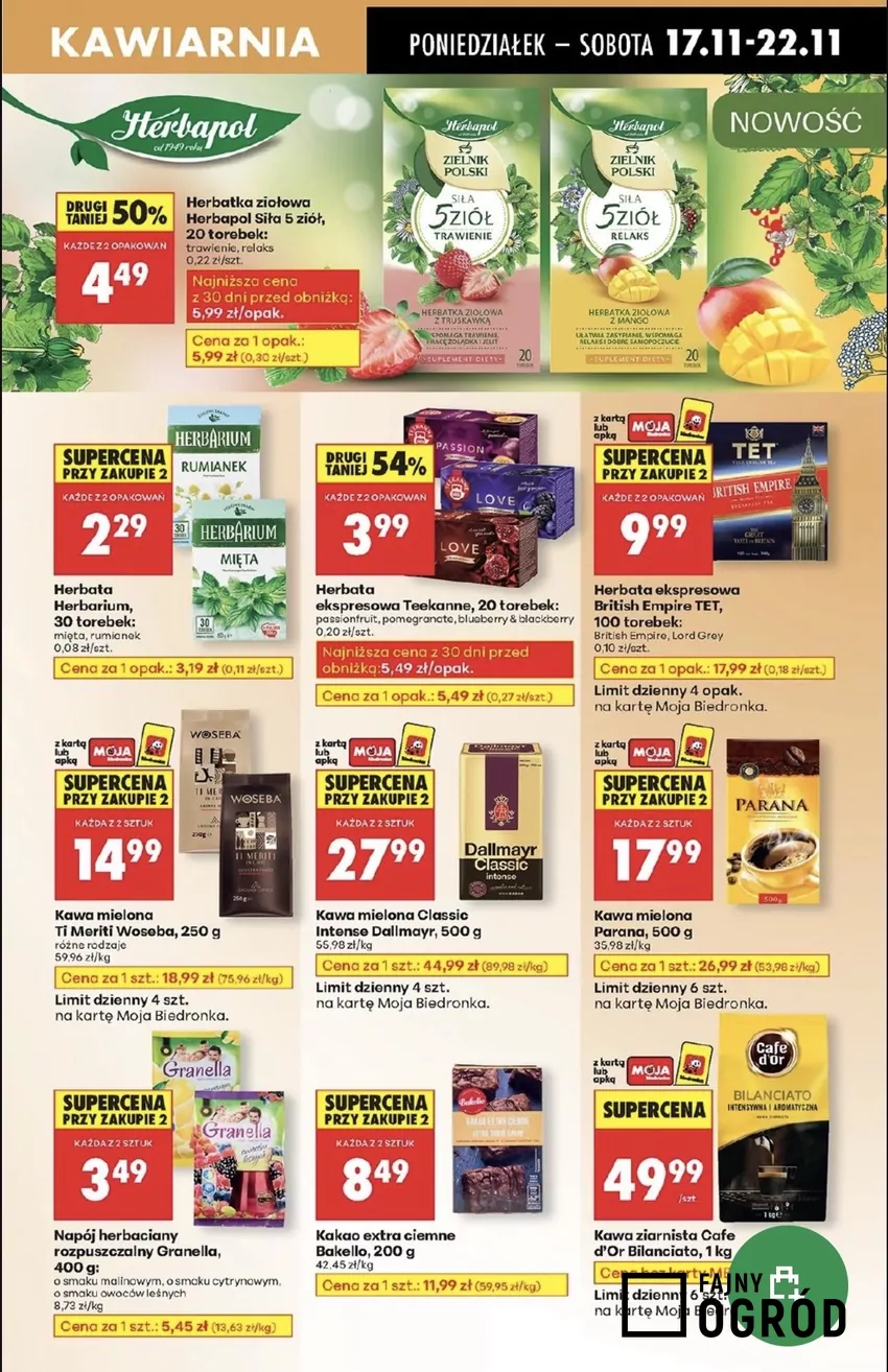 Kawa Dallmayr w tym tygodniu ma sporo niższą cenę Promocje w Biedronce