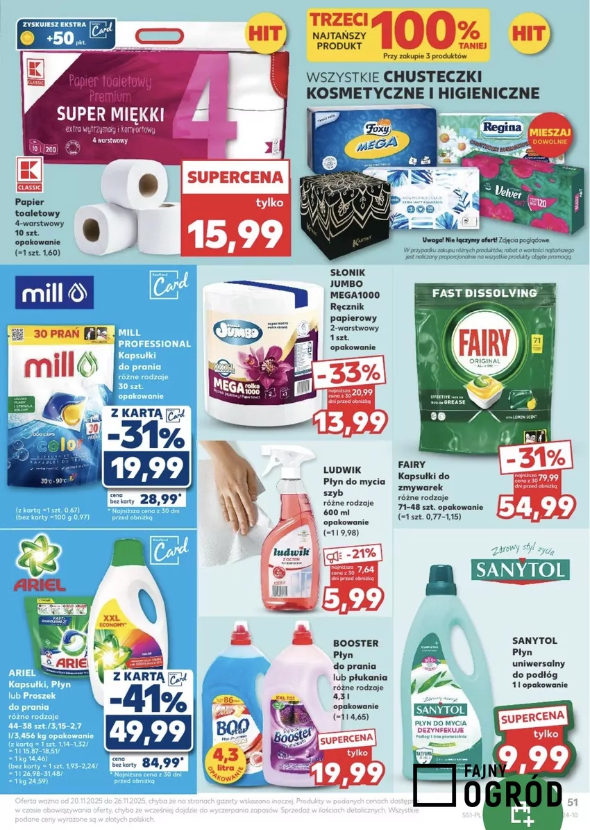 Bardzo dobra marka do prania jest w fajnej przecenie - 41% taniej Promocje w Kauflandzie