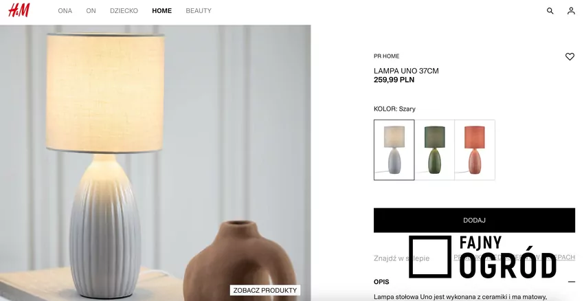 Lampka H&M Home