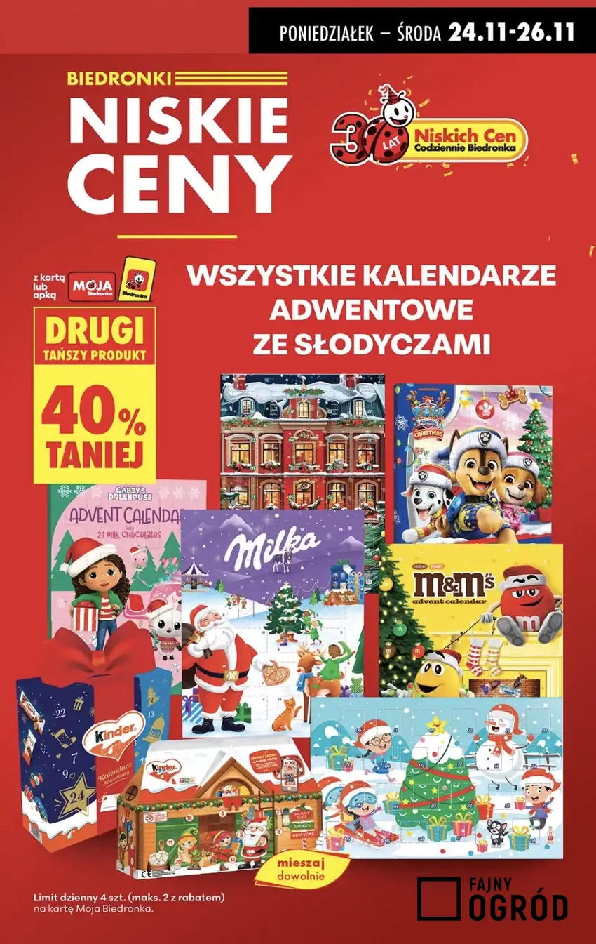 W akcji biorą udział także najbardziej znane marki słodyczy Promocje w Biedronce