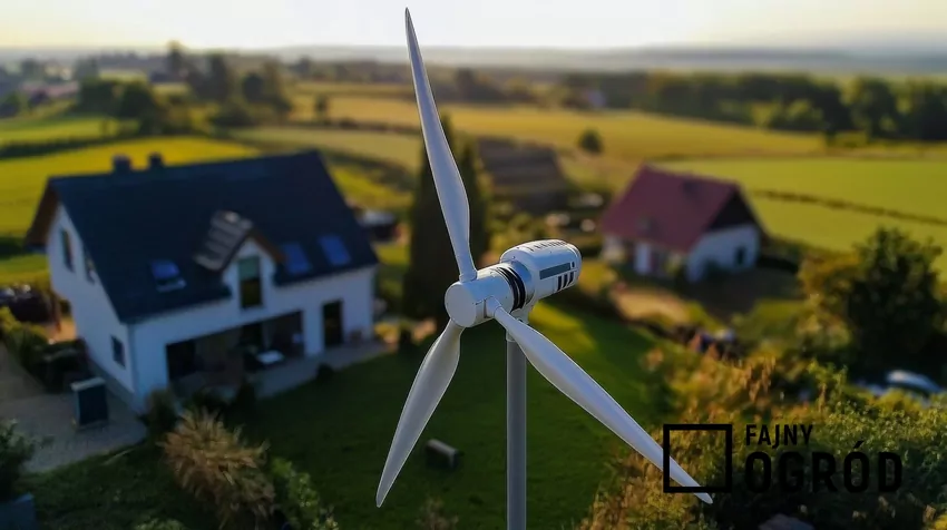 Nawet niewielki wiatrak jest sporym wydatkiem wiatrak obok zabudowań