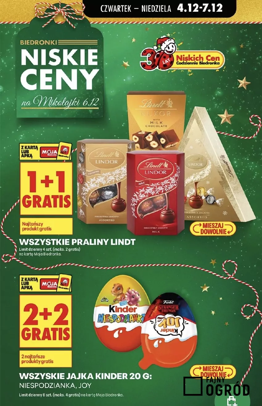 Kinder Jajko lub Kinder Joy jest w promocji 2+2 gratis Promocje w Biedronce