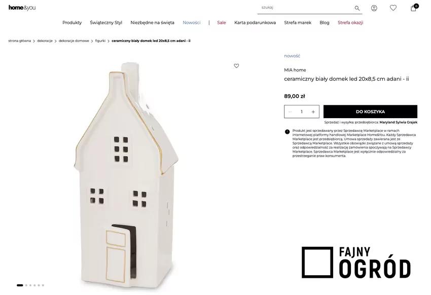 Domek ceramiczny LED z Home&You