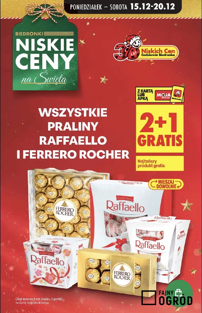 Do wyboru jest wiele pralin tych konkretnych marek Promocje w Biedronce