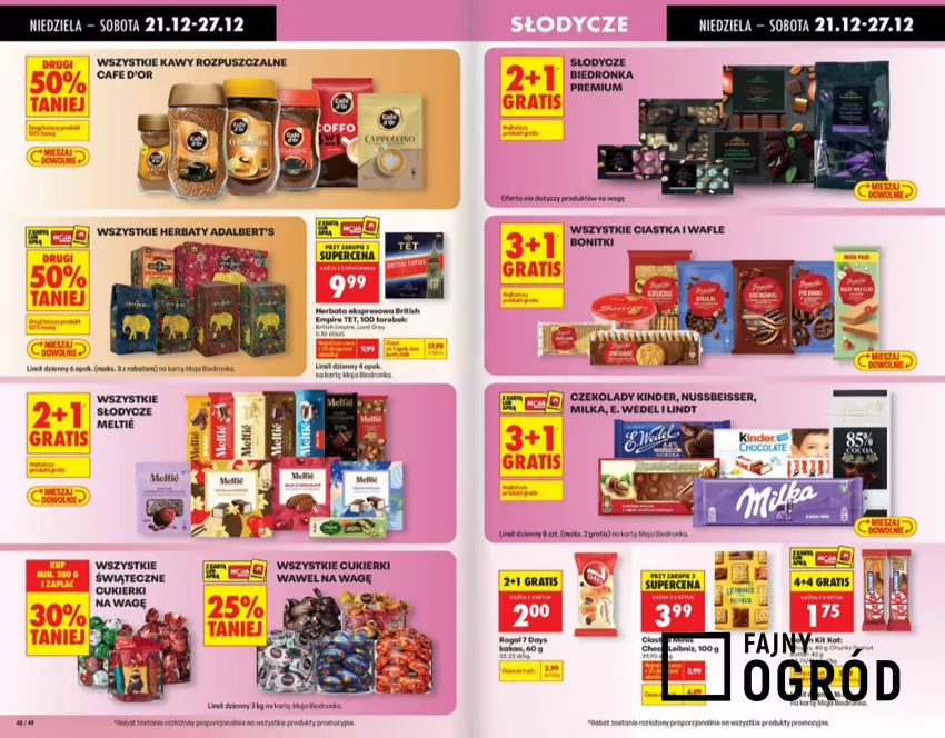 W Biedronce wiele ciekawych promocji m.in. kawy i słodyczy Biedronka - gazetka