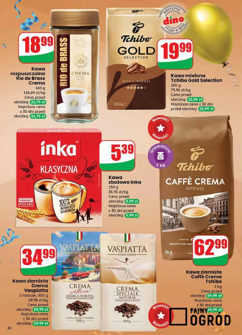 W promocji m.in. kultowe kawy Dino - gazetka