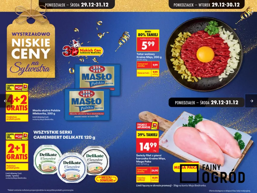 W Biedronce przecena m.in. masła i serków Biedronka - gazetka