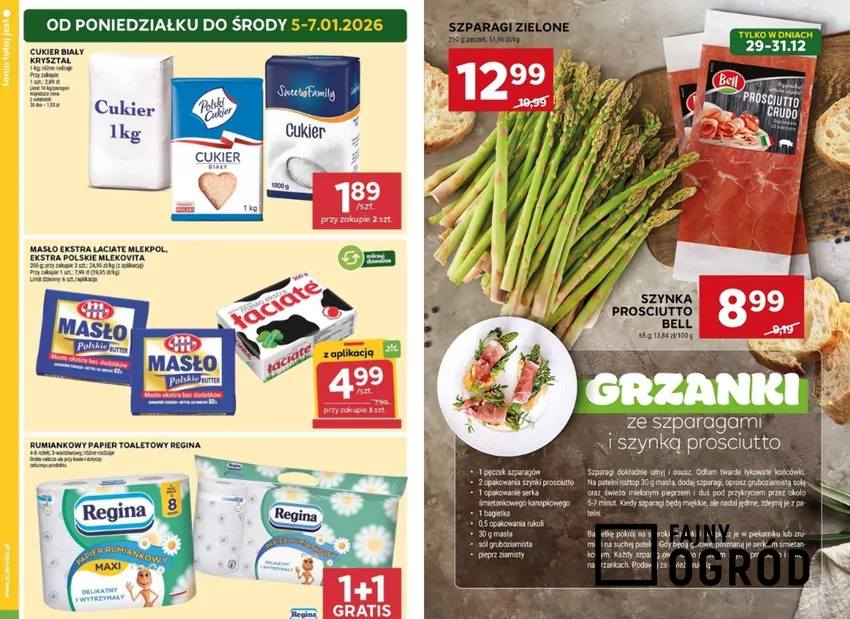 W promocji m.in. popularne kostki masła Stokrotka - gazetka