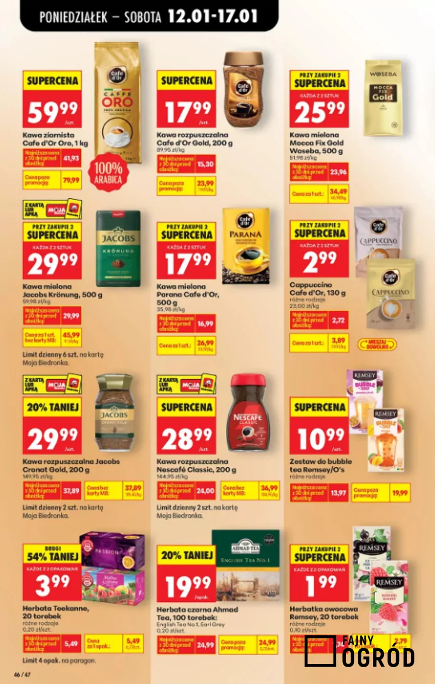 Kultowe kawy w okazyjnych cenach w Biedronce Gazetka Biedronki