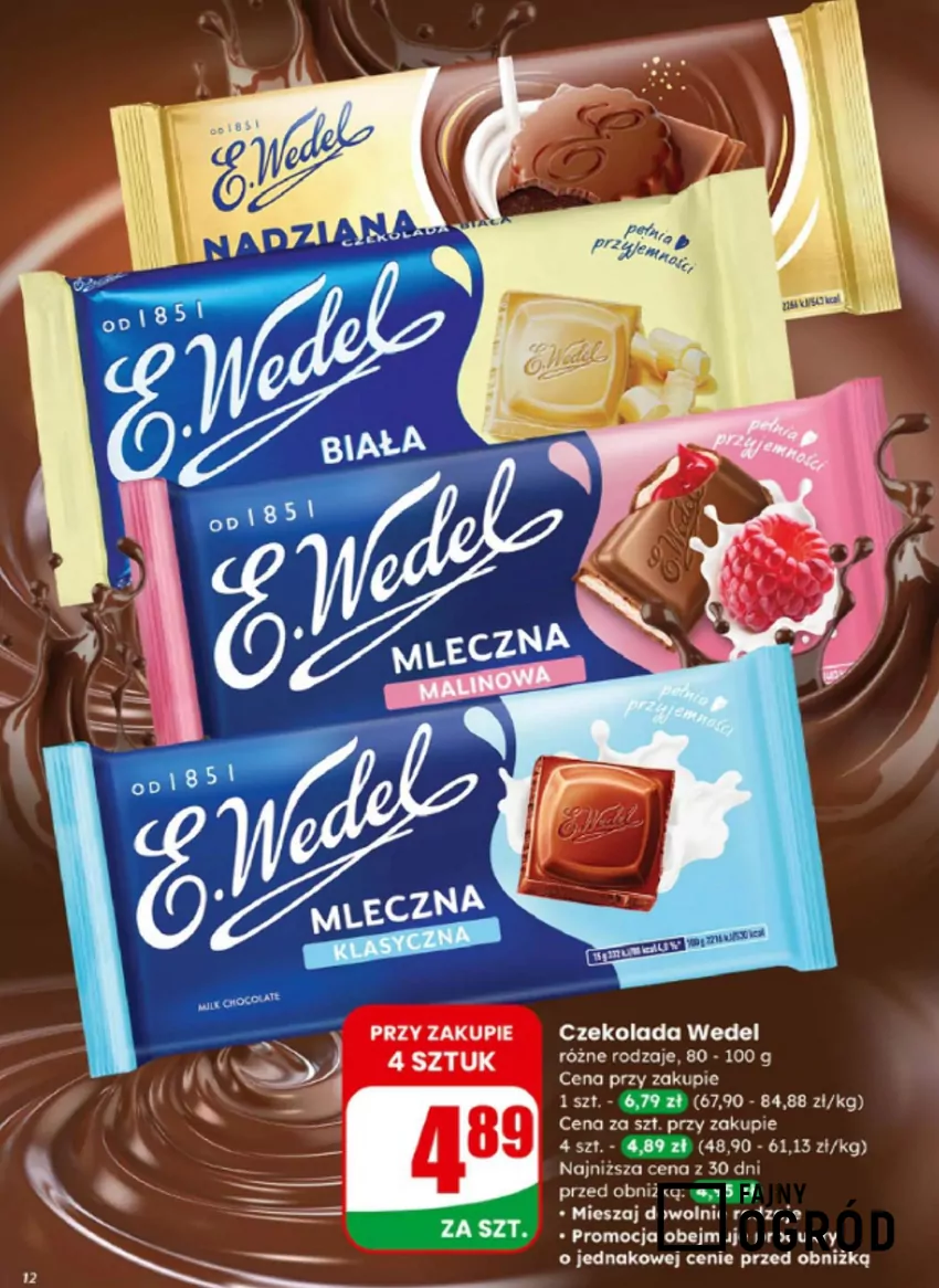 Kultowa czekolada Wawel w okazyjnej cenie Dino - gazetka