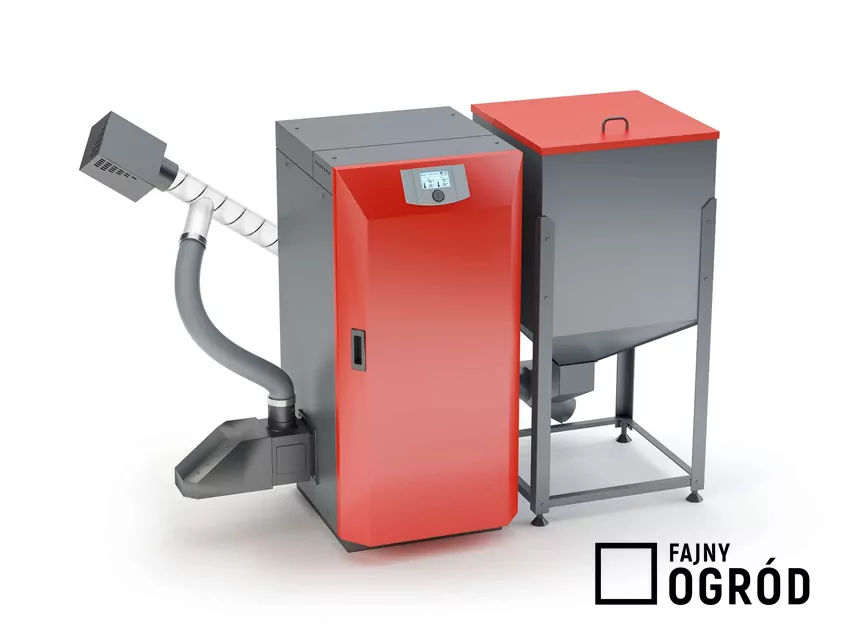 Piec na pellet z podajnikieem