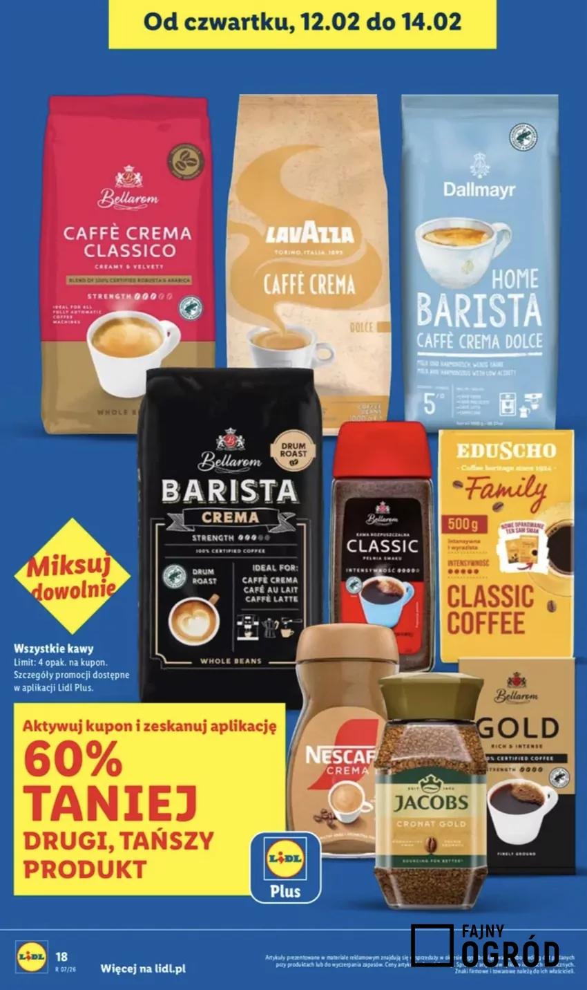W akcji biorą udział wszystkie kawy, zarówno ziarniste, mielone jak i rozpuszczalne Promocje w Lidlu