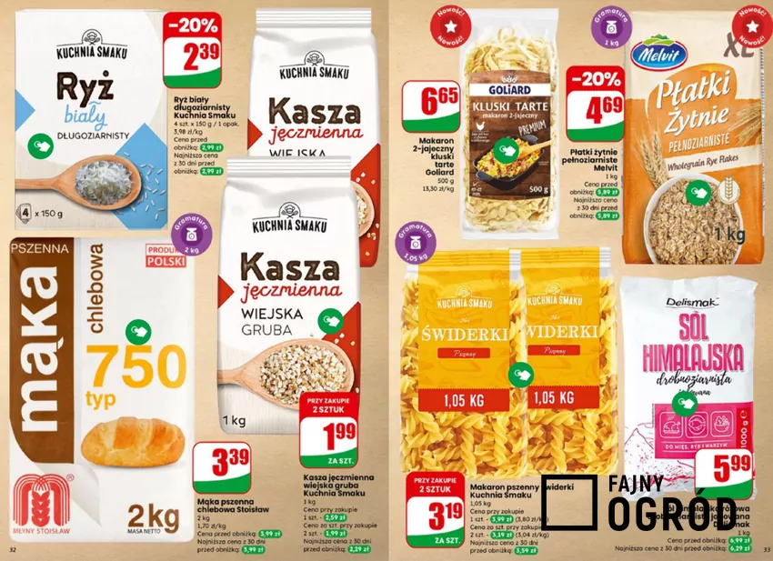 W promocji m.in. ryż, makaron i mąka Dino - gazetka