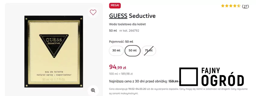 W promocji m.in. kultowy zapach dla kobiet Rossmann - gazetka