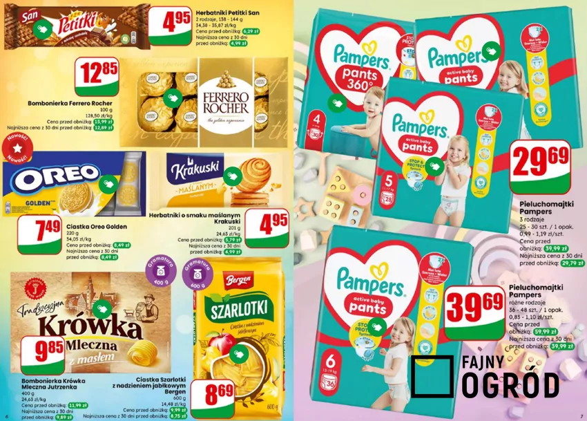 Ulubione słodycze Polaków i Pampersy w okazyjnych cenach Dino - gazetka
