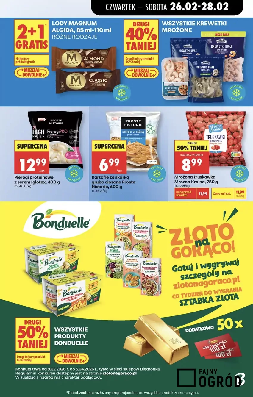 Drugie opakowanie kosztuje 40% mniej - bez kimitów Promocje w Biedronce