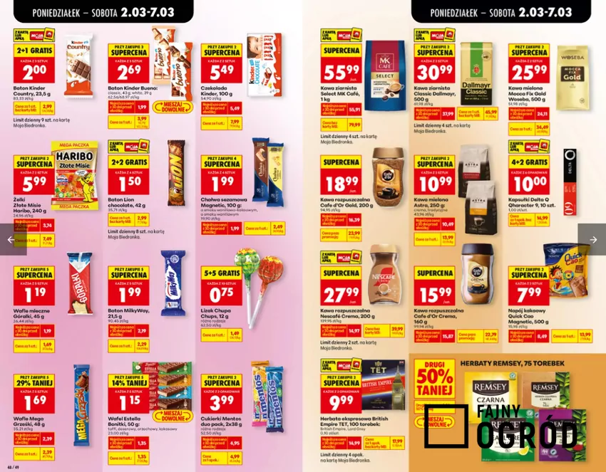 W Biedronce duże obniżki cen kultowych kaw Biedronka - gazetka