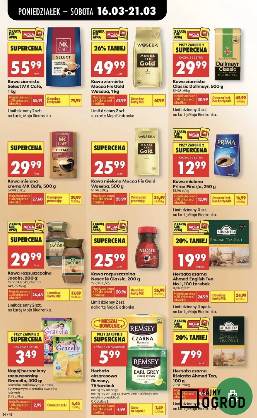 Jeżeli chcesz skorzystać z ceny promocyjnej, możesz wziąć maksymalnie 2 opakowania - tylko z kartą MB Promocje w Biedronce