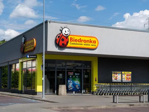 Promocja na białą kiełbasę w Biedronce