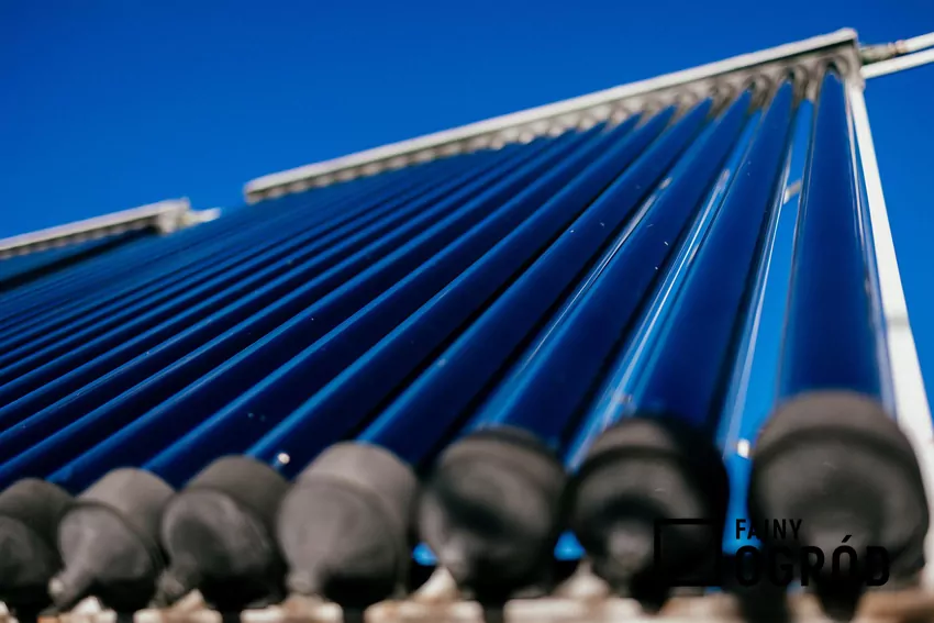 Kolektor solarny z bliska
