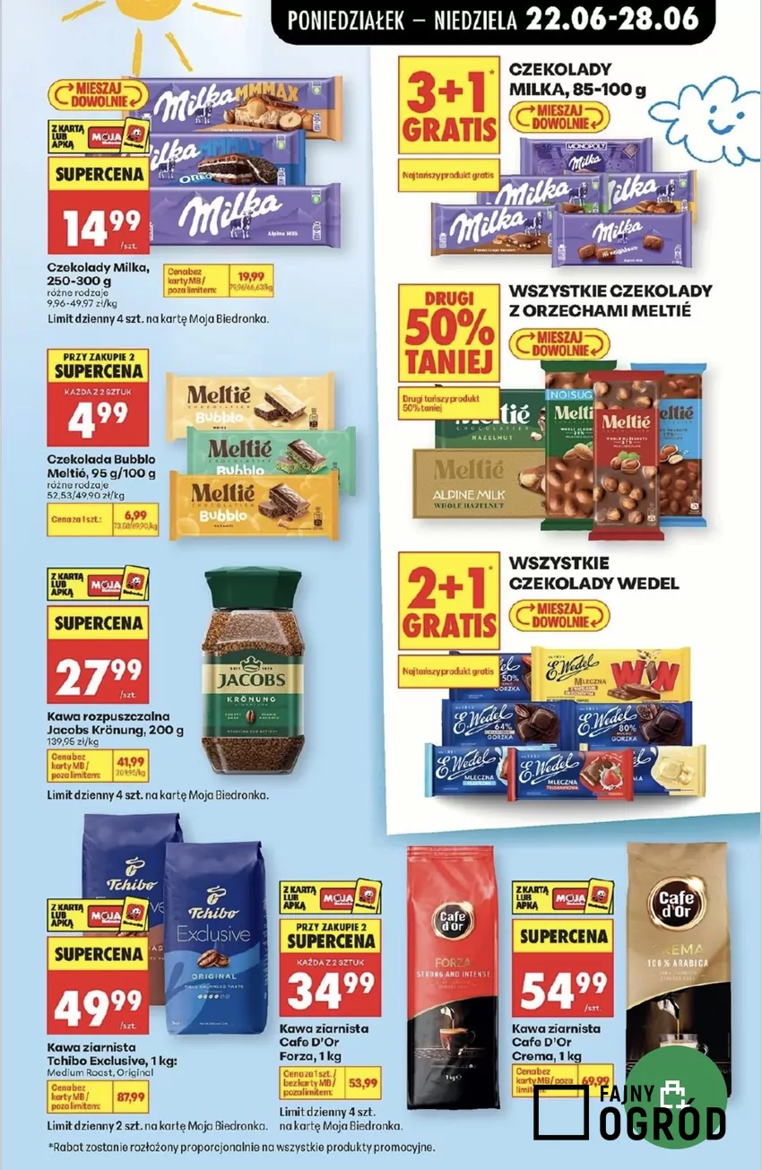 1 kg kawy ziarnistej Tchibo Exclusive w super cenie w Biedronce przez cały tydzień Promocje w Biedronce
