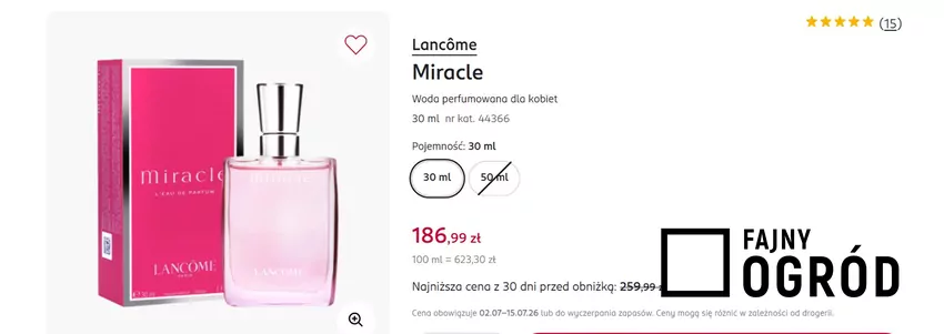Woda perfumowana dla kobiet w mocno obniżonej cenie Rossmann - gazetka