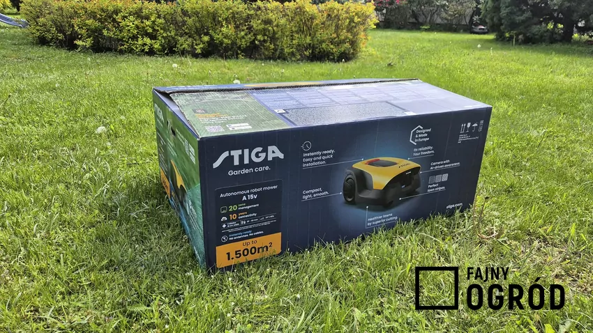 Przed rozpakowaniem robota Stiga a15v