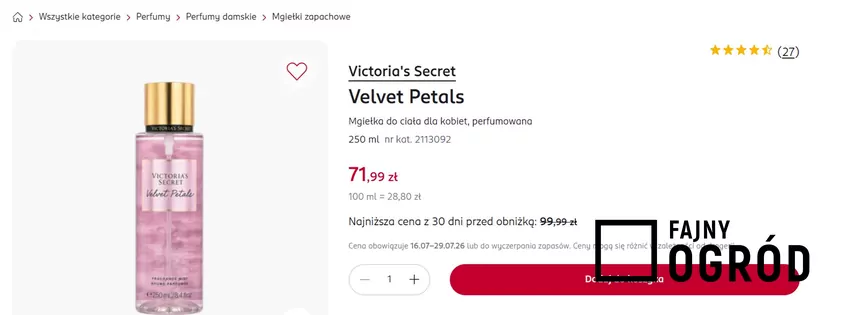 Luksusowa mgiełka do ciała dla kobiet w zaniżonej cenie Rossmann - gazetka