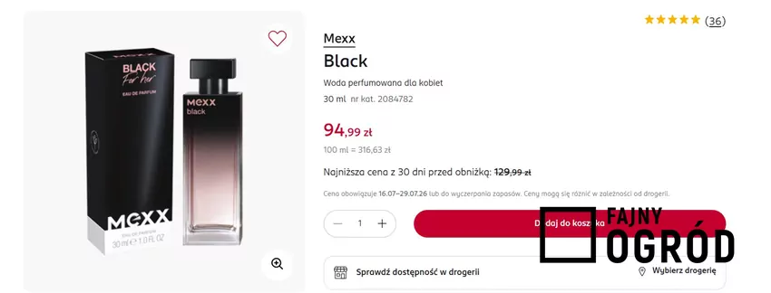 Popularna woda perfumowana dla kobiet teraz za mniej niż 100 zł! Rossmann - gazetka