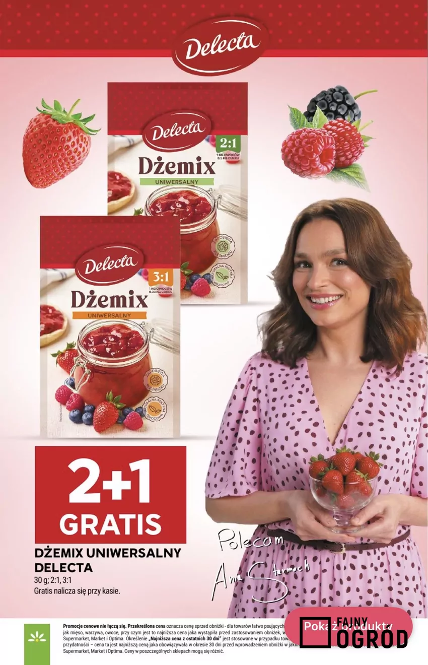 Dżemix uniwersalny Delecta (30 g) w Stokrotce w promocji 2+1 gratis Promocje w Stokrotce